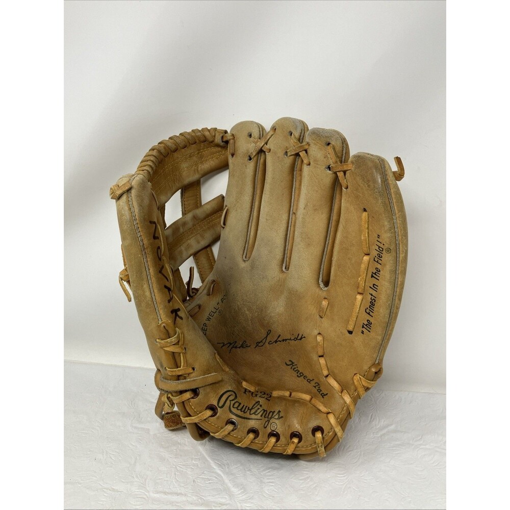 70s Rawlings PG22 Baseball Glove Mike Schmidt Signature Model RHT Deep Well 10”